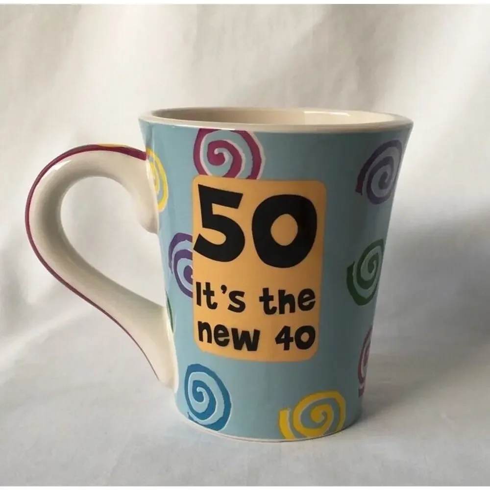 Tumbleweed‎ Pottery Cup 50th Birthday Mug